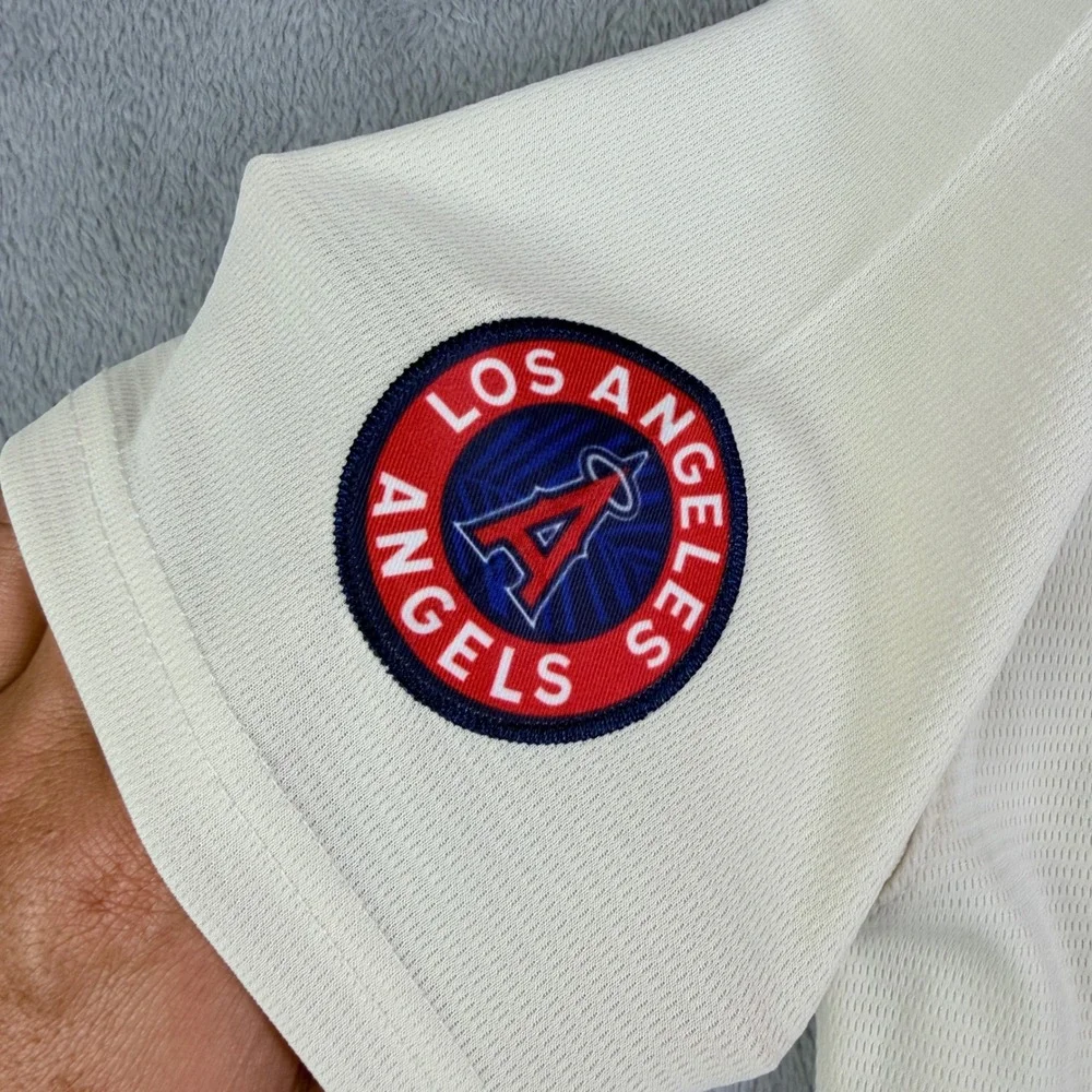 Nike Los Angeles Angels Shohei Ohtani 17 City Connect Jersey Kids Small Cream